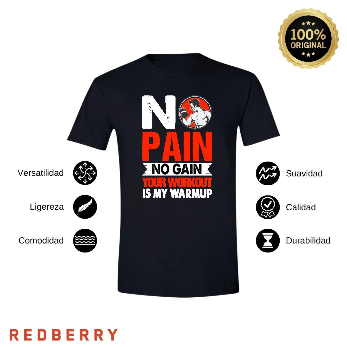 Playera Hombre Gym Ejercicio Fitness GF2011