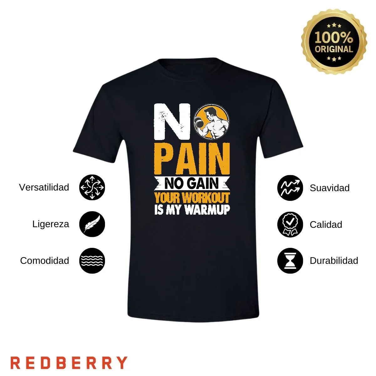 Playera Hombre Gym Ejercicio Fitness GF2012