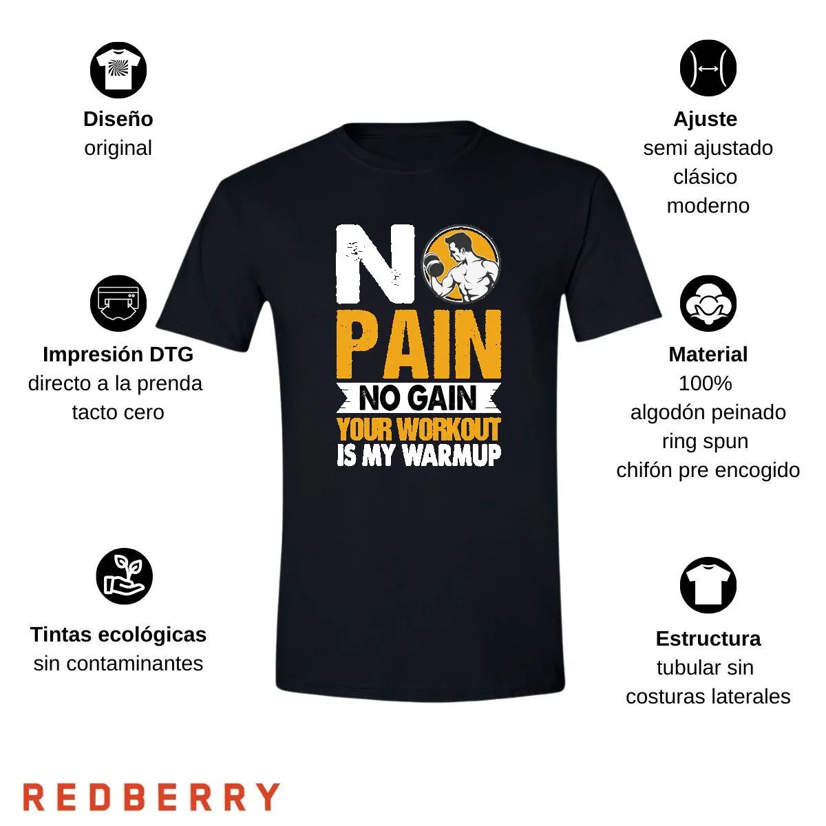 Playera Hombre Gym Ejercicio Fitness GF2012
