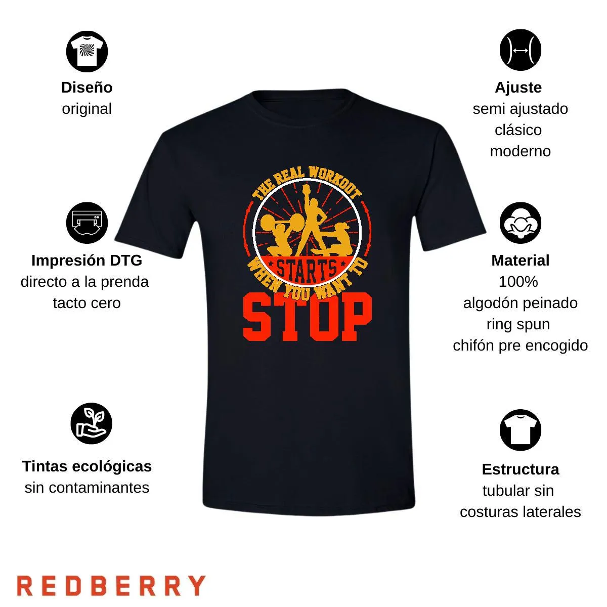 Playera Hombre Gym Ejercicio Fitness GF2013