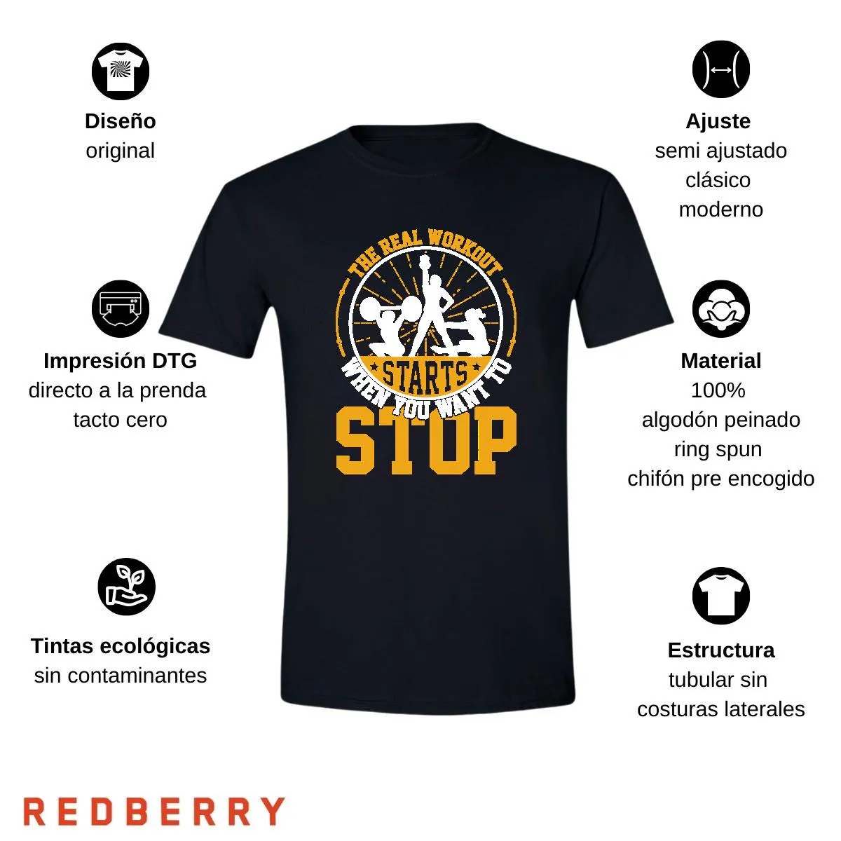 Playera Hombre Gym Ejercicio Fitness GF2015