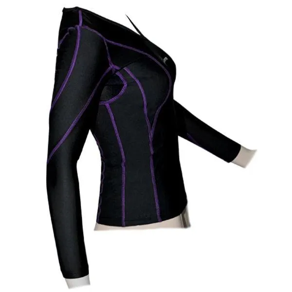 POWERTITE WOMEN COMPRESSION PERFORMANCE TIGHTS SKINS LONG SLEEVES TOP SIZE XL