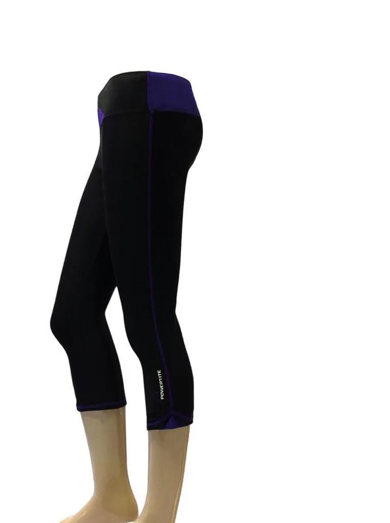 POWERTITE WOMENS EXERCISE 3/4 PANTS - SIZE EXTRA SMALL