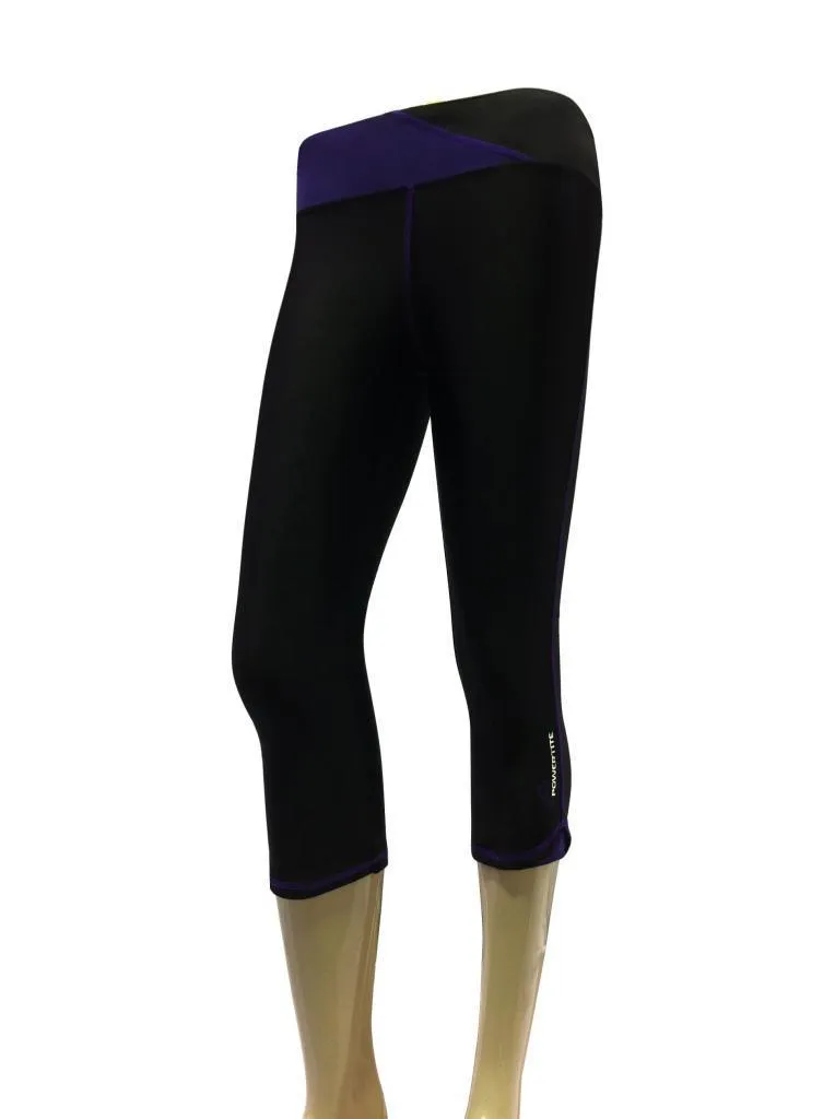 POWERTITE WOMENS EXERCISE 3/4 PANTS - SIZE EXTRA SMALL