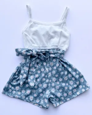 PREORDER! Betty Camisole Romper - Flower Petals
