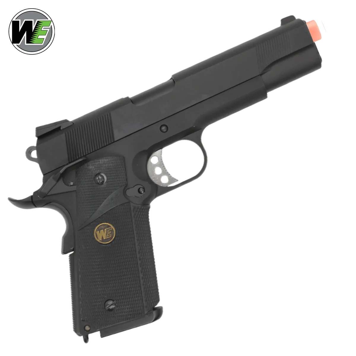 "CQB Master" WE Tech 1911 MEU Gelsoft Gas Blowback Gel Blaster -  Black Version