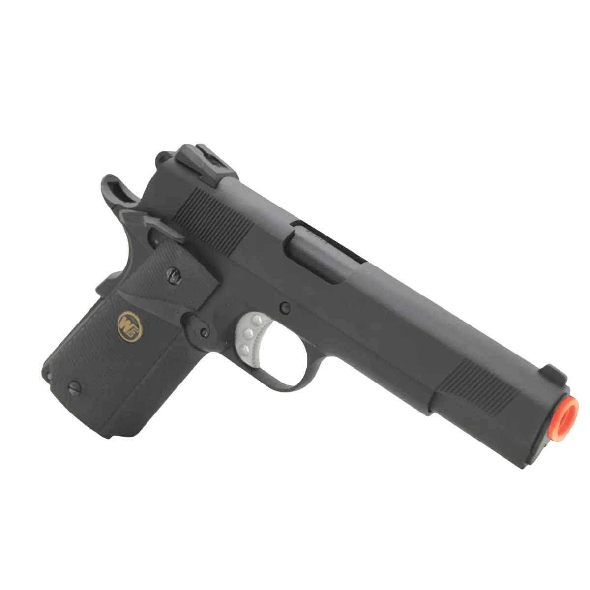 "CQB Master" WE Tech 1911 MEU Gelsoft Gas Blowback Gel Blaster -  Black Version