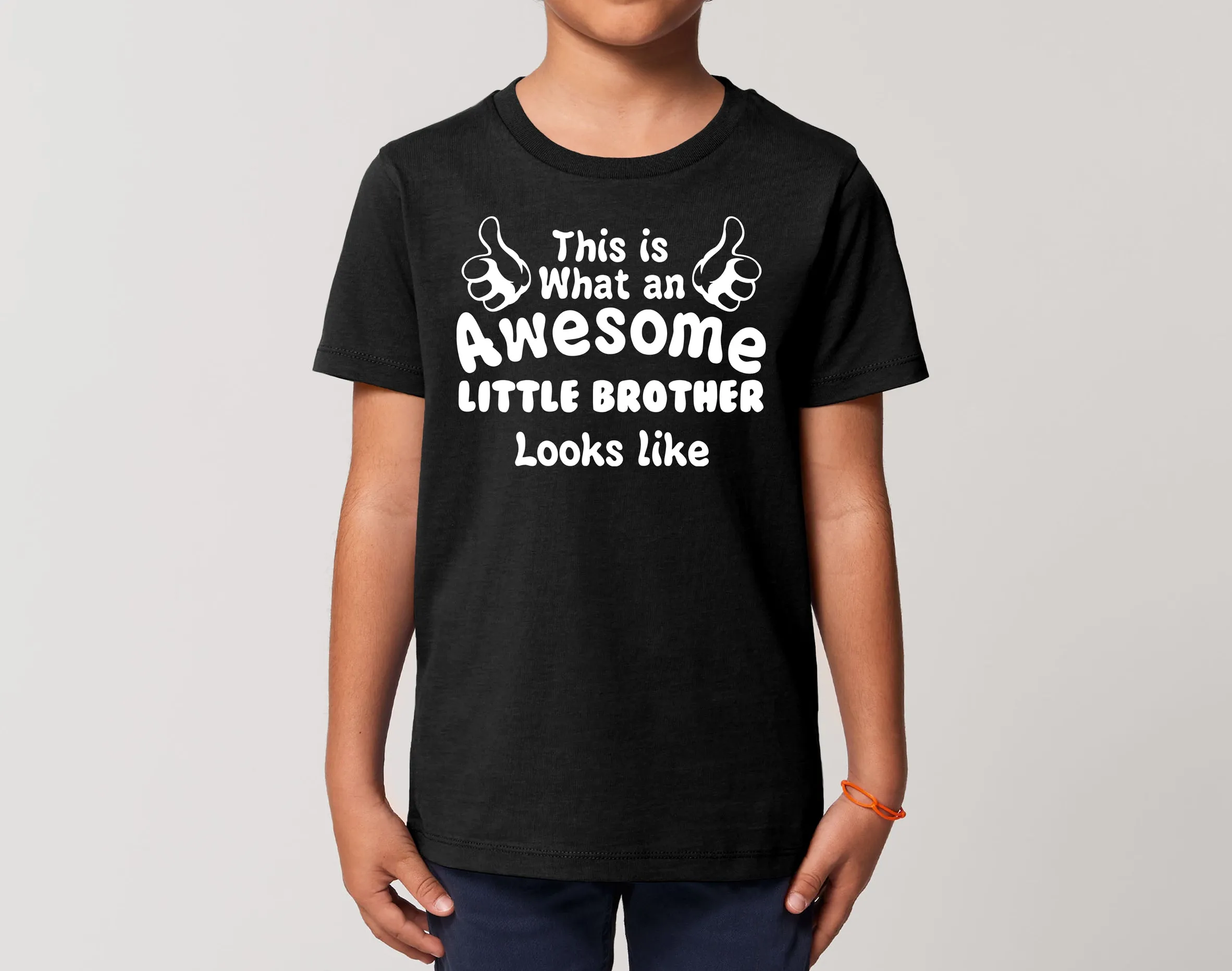 Reality Glitch This is What an Awesome Little Brother Looks Like Kids T-Shirt