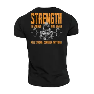 Rise Strong Conquer Anything Cotton T-Shirt