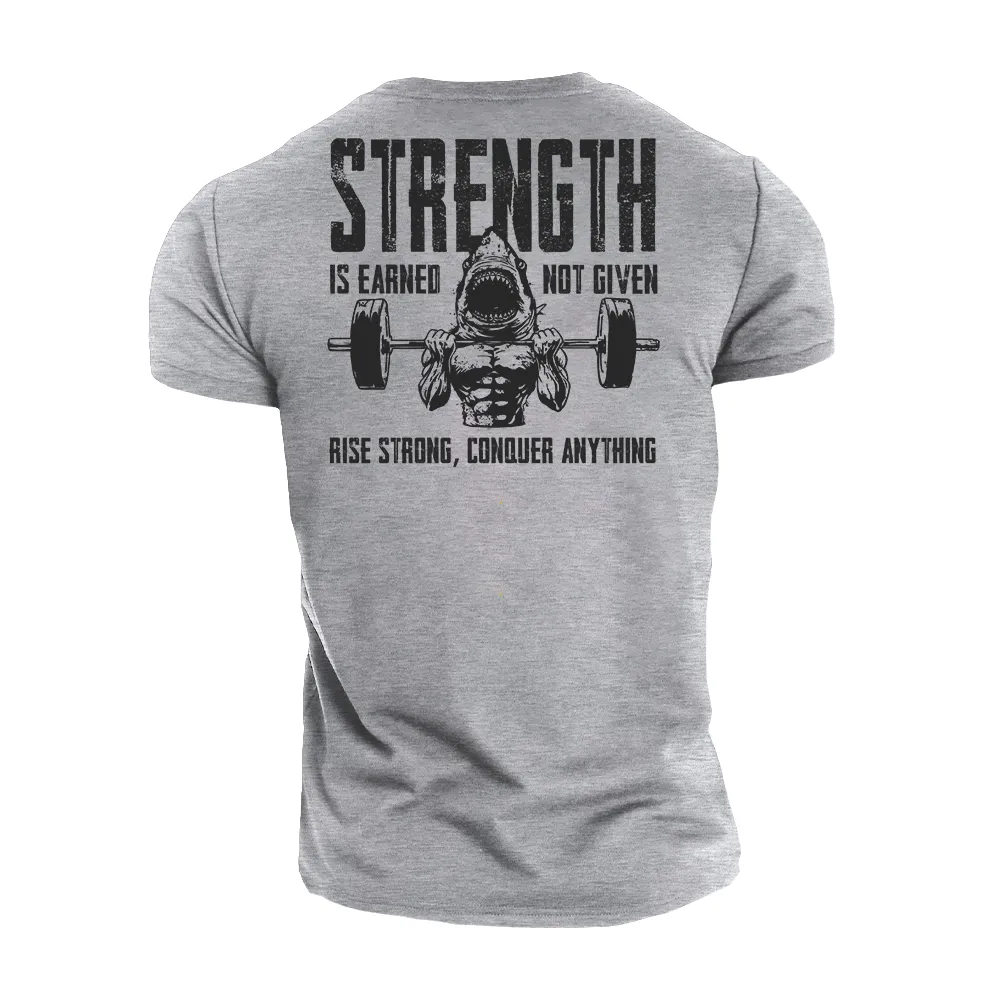 Rise Strong Conquer Anything Cotton T-Shirt