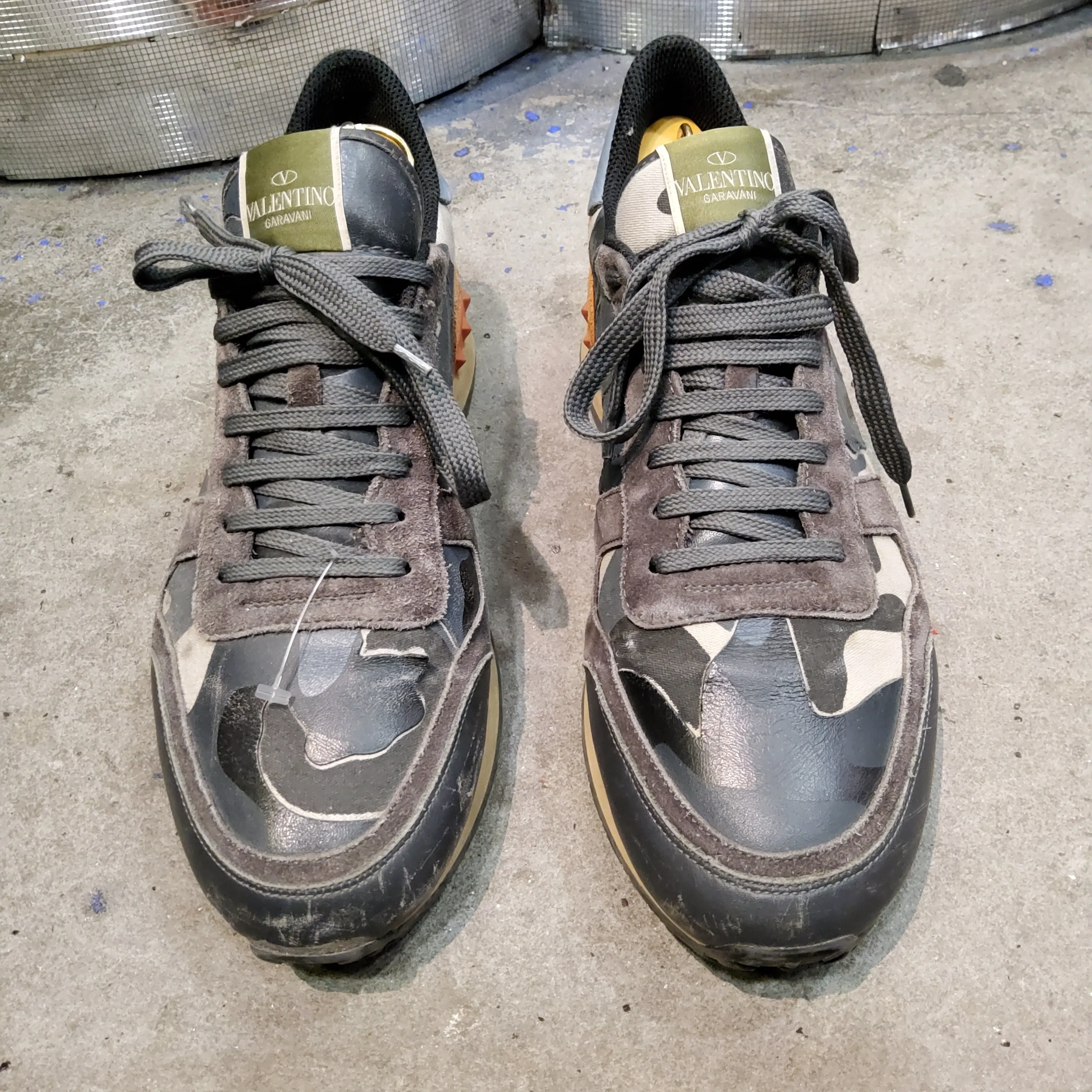 Rockrunner low-rise leather trainers