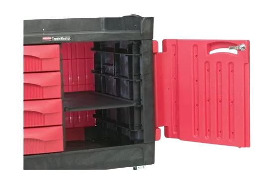 Rubbermaid TRADEMASTER® Cart with 4 Drawers and Cabinet
