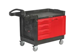 Rubbermaid TRADEMASTER® Cart with 4 Drawers and Cabinet