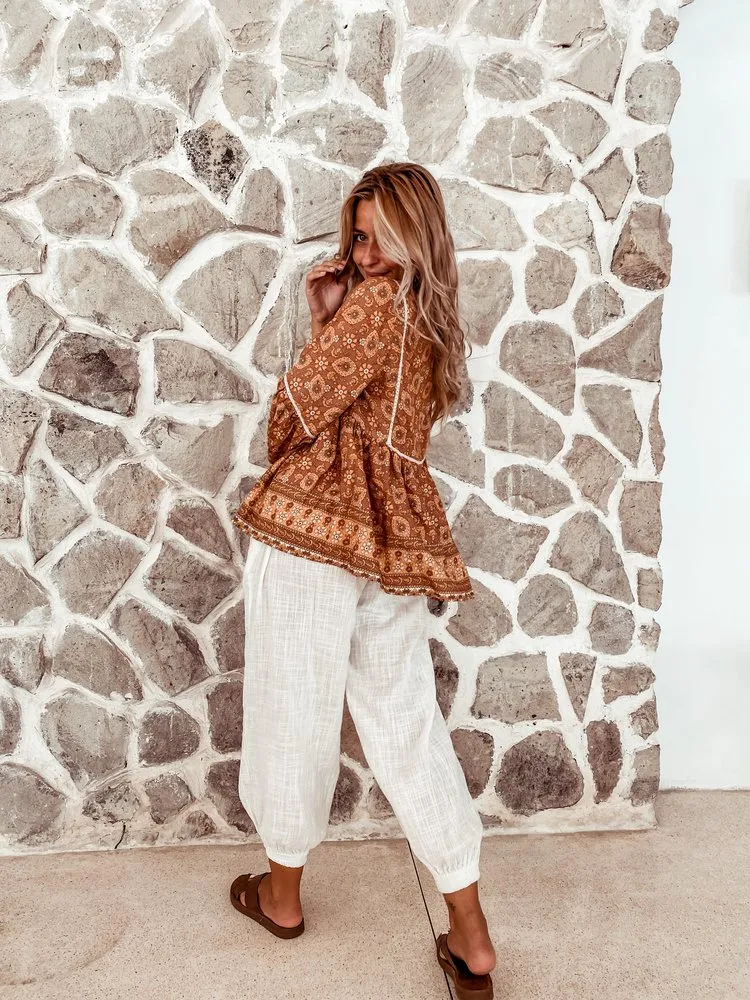 Saba Harem Pant White