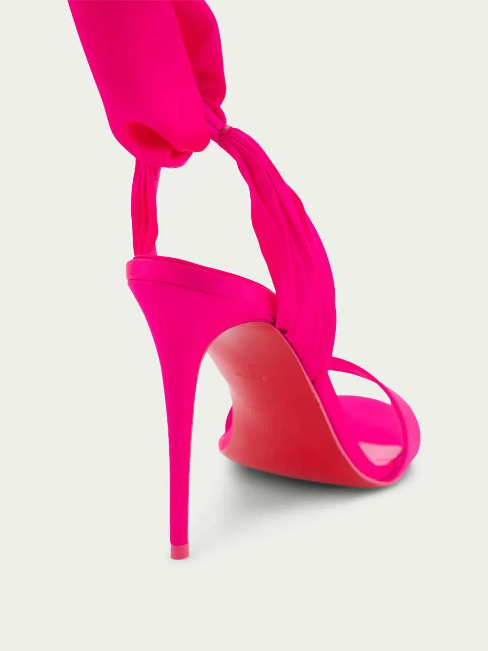 Sandale du Désert 100mm crepe satin sandals