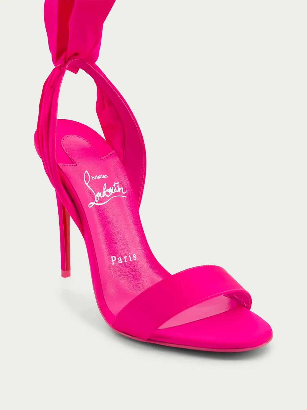 Sandale du Désert 100mm crepe satin sandals