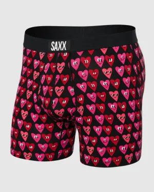 Saxx ULTRA Boxer Brief Fly - Let's Get it On Black