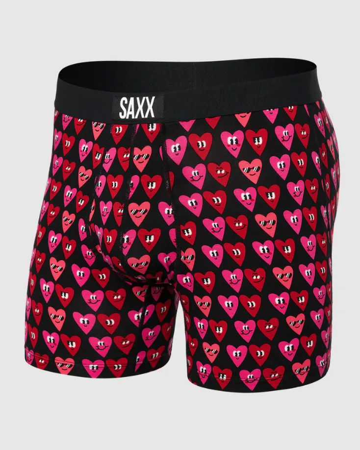 Saxx ULTRA Boxer Brief Fly - Let's Get it On Black