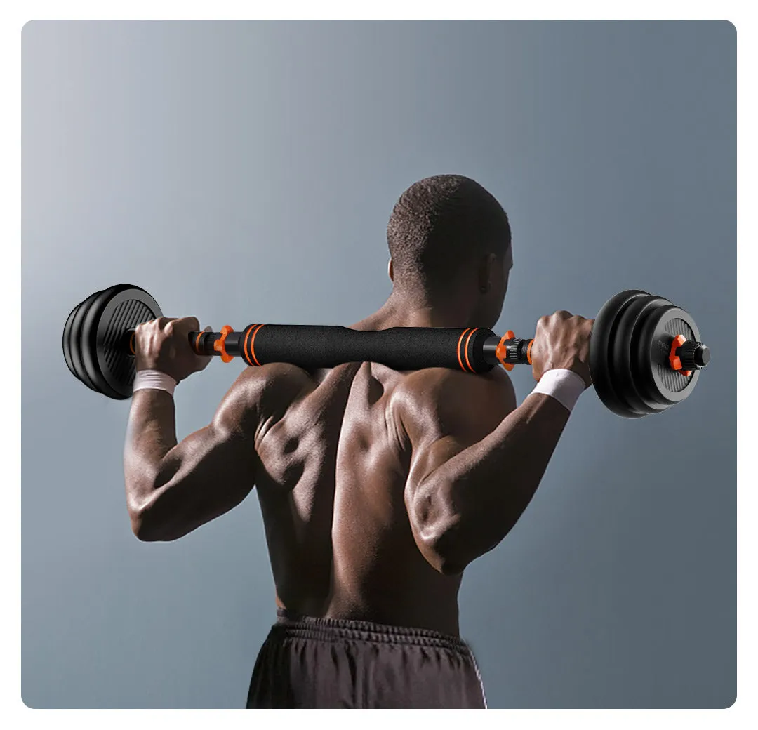 Set De Pesas 20Kg Multifunción - Negro