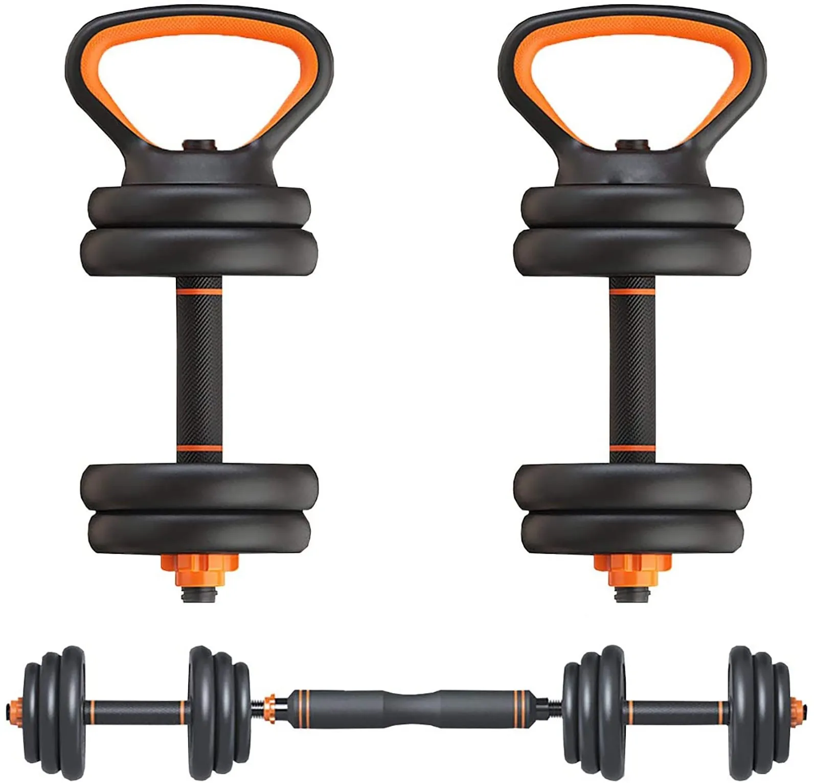 Set De Pesas 20Kg Multifunción - Negro