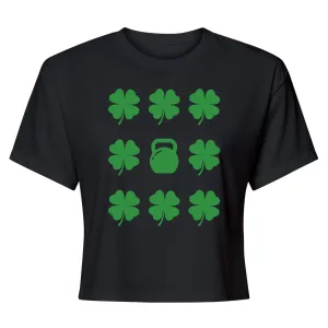 Shamrocks and Kettlebells Cropped TShirt