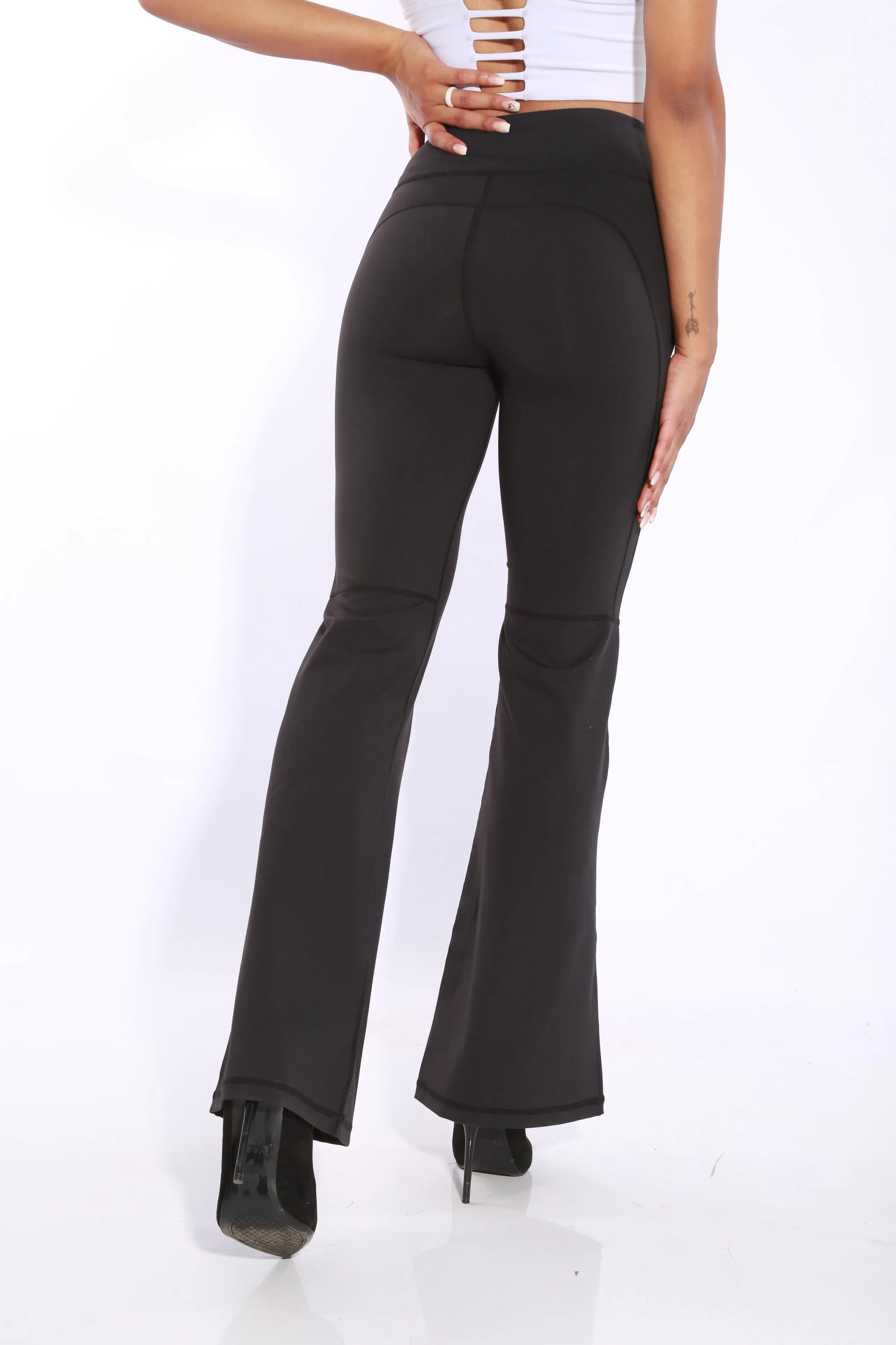 Shapewear Gym Bunny Black Flare leggings
