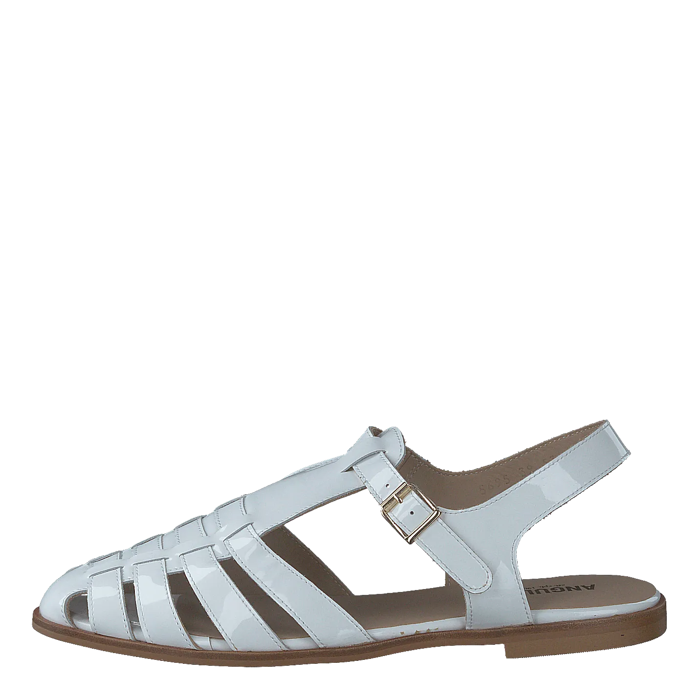 Strap Sandal With Buckle White