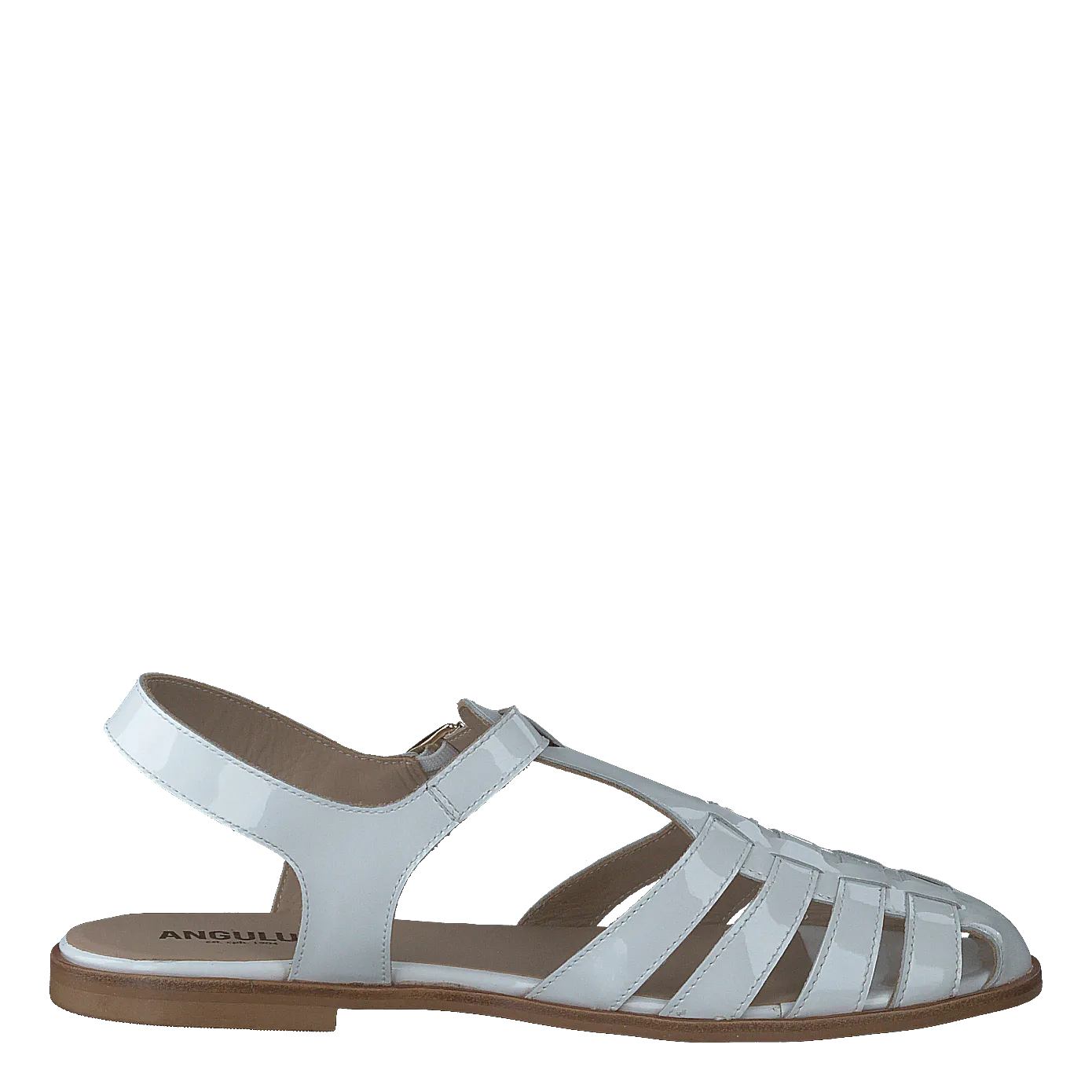 Strap Sandal With Buckle White