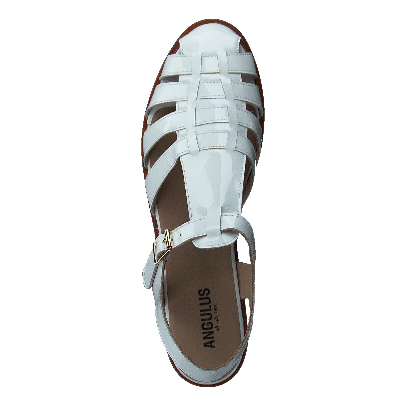 Strap Sandal With Buckle White