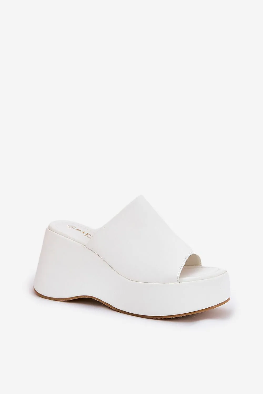 Stylish eco-leather flip-flops