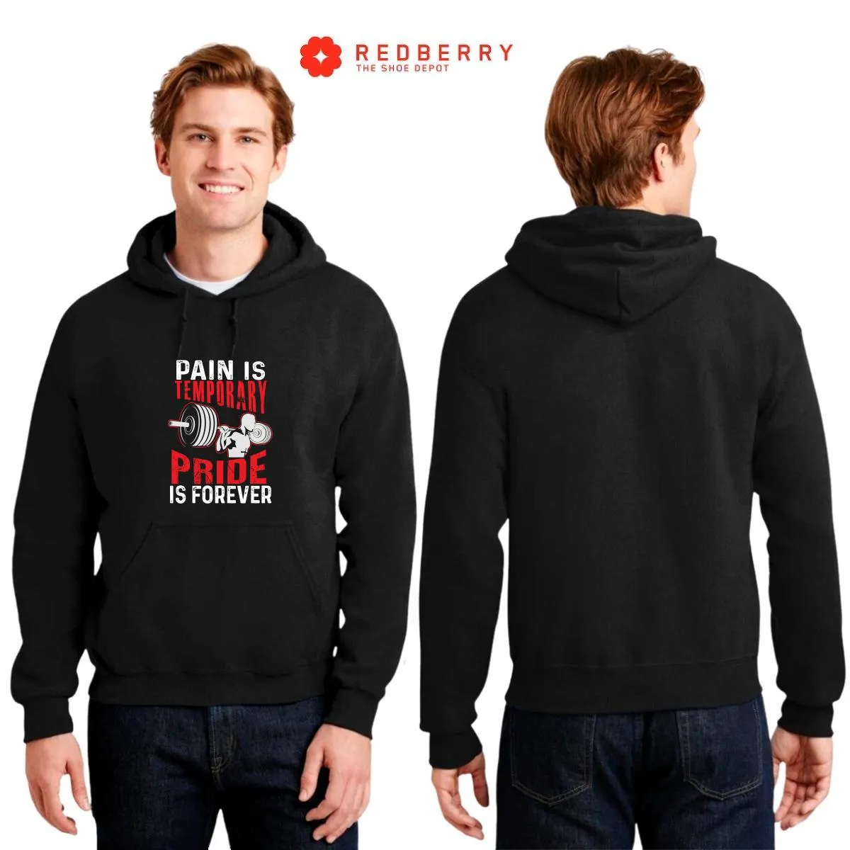 Sudadera Hombre  Hoodie Gym Ejercicio Fitness GF1001