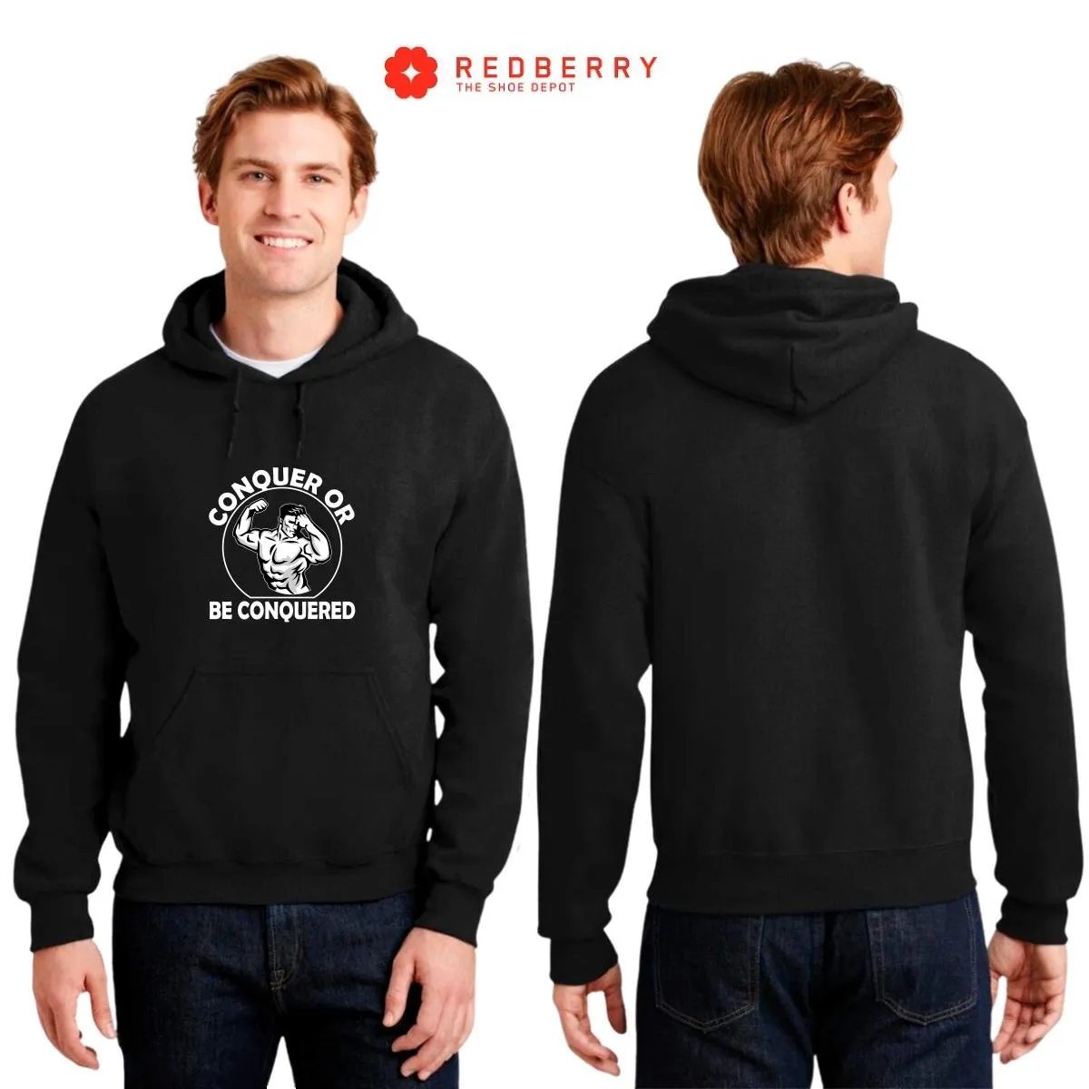 Sudadera Hombre  Hoodie Gym Ejercicio Fitness GF1008