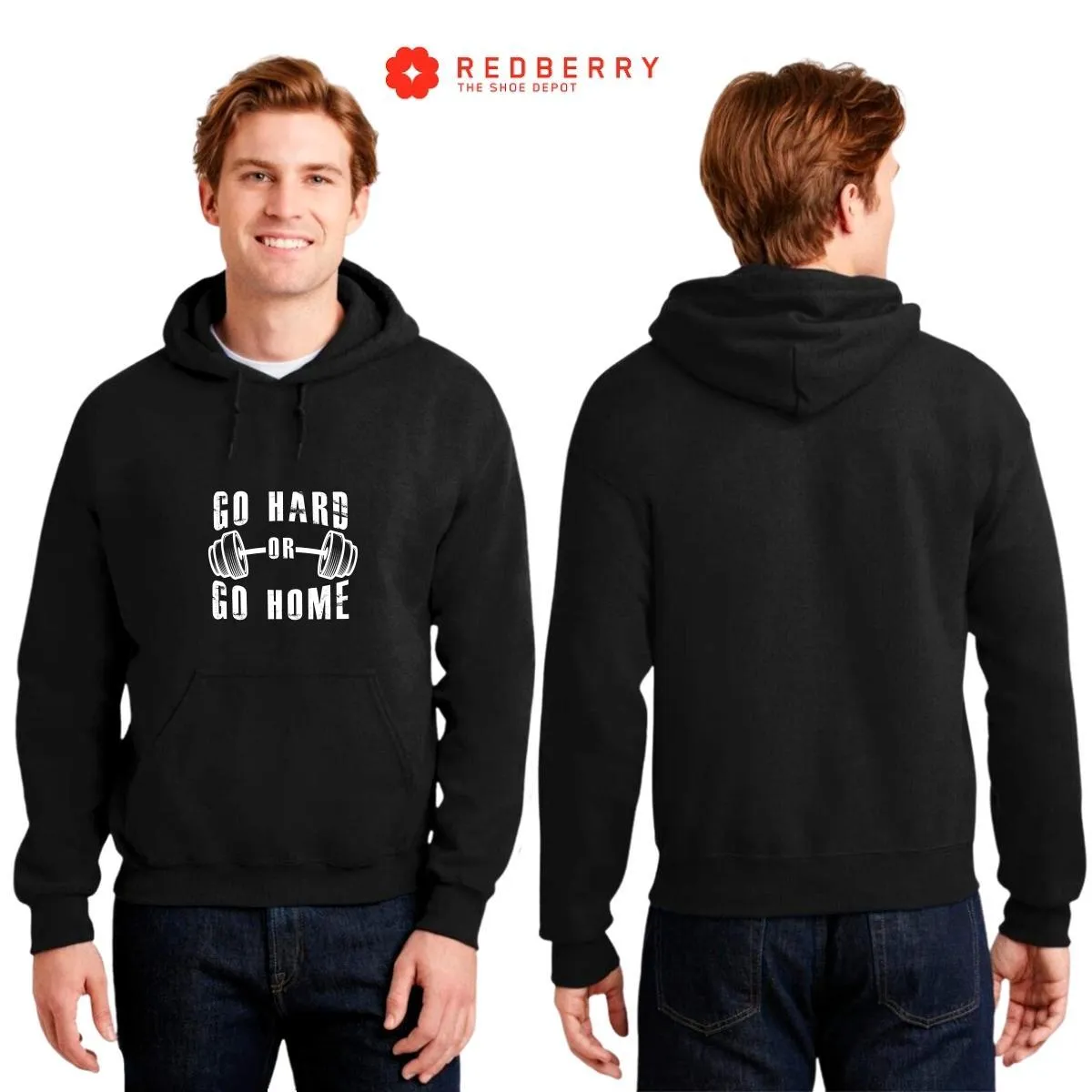 Sudadera Hombre  Hoodie Gym Ejercicio Fitness GF1010