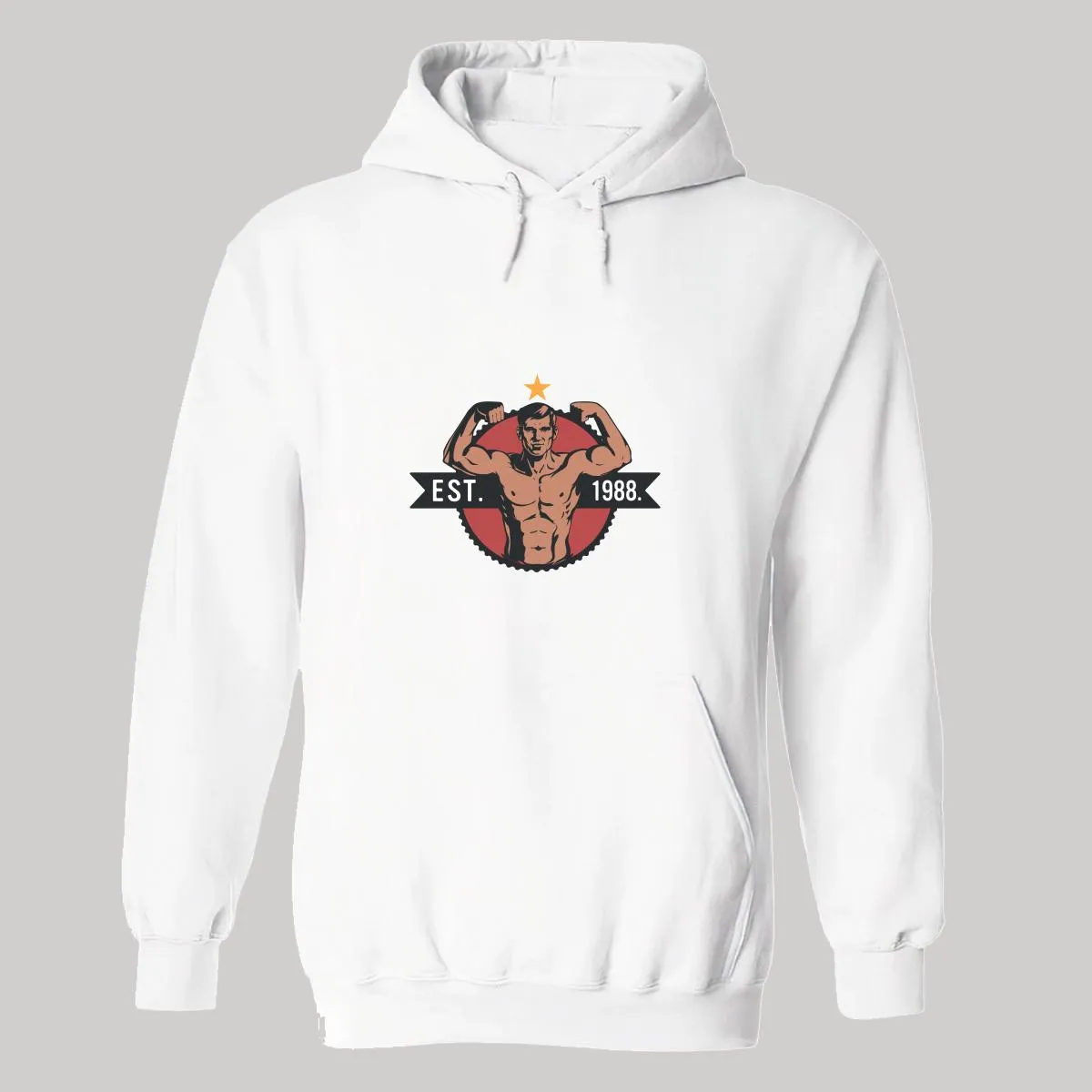 Sudadera Hombre  Hoodie Gym Ejercicio Fitness GF1011