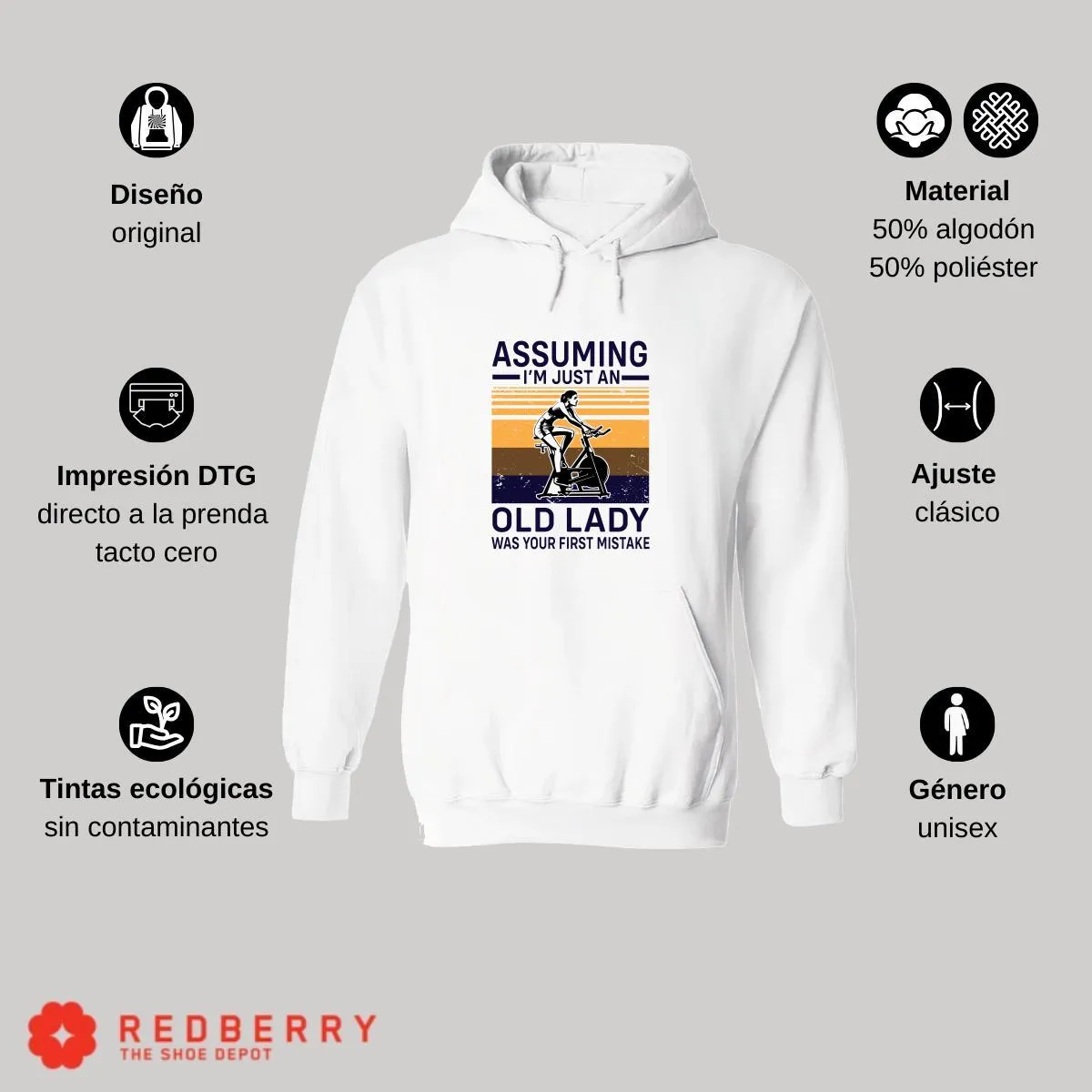 Sudadera Hombre  Hoodie Gym Ejercicio Fitness GF1014
