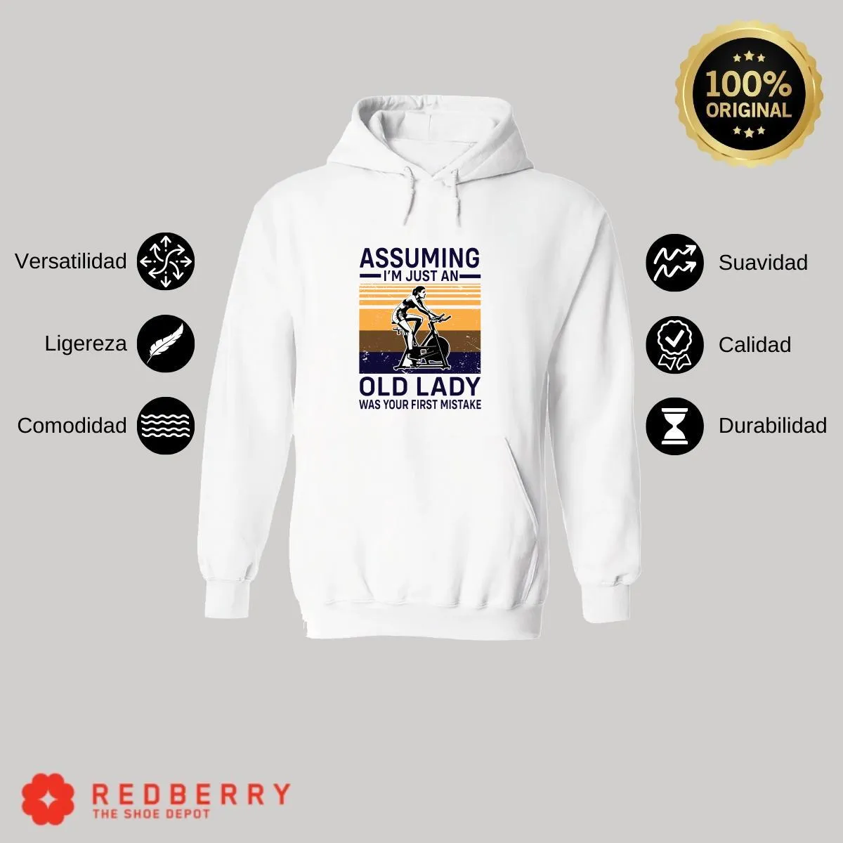 Sudadera Hombre  Hoodie Gym Ejercicio Fitness GF1014