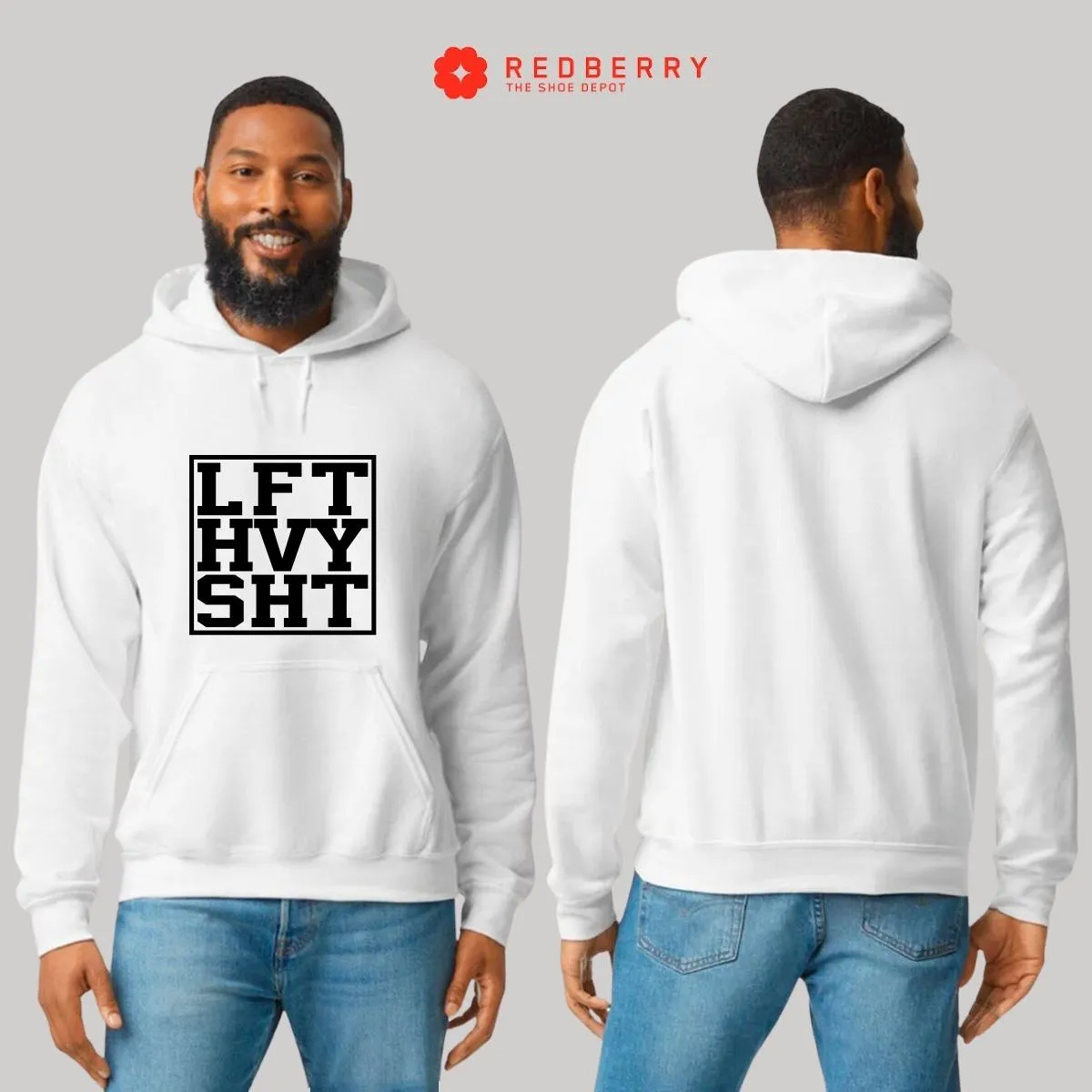 Sudadera Hombre  Hoodie Gym Ejercicio Fitness GF1017