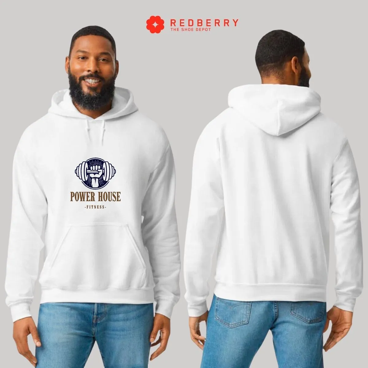 Sudadera Hombre  Hoodie Gym Ejercicio Fitness GF1018