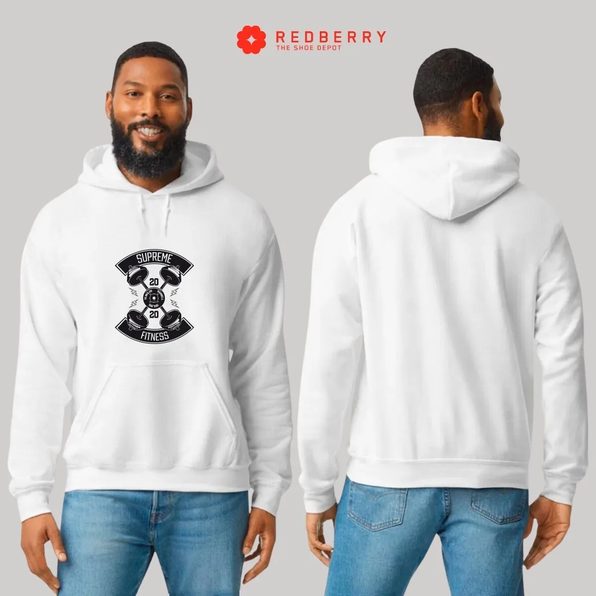 Sudadera Hombre  Hoodie Gym Ejercicio Fitness GF1021