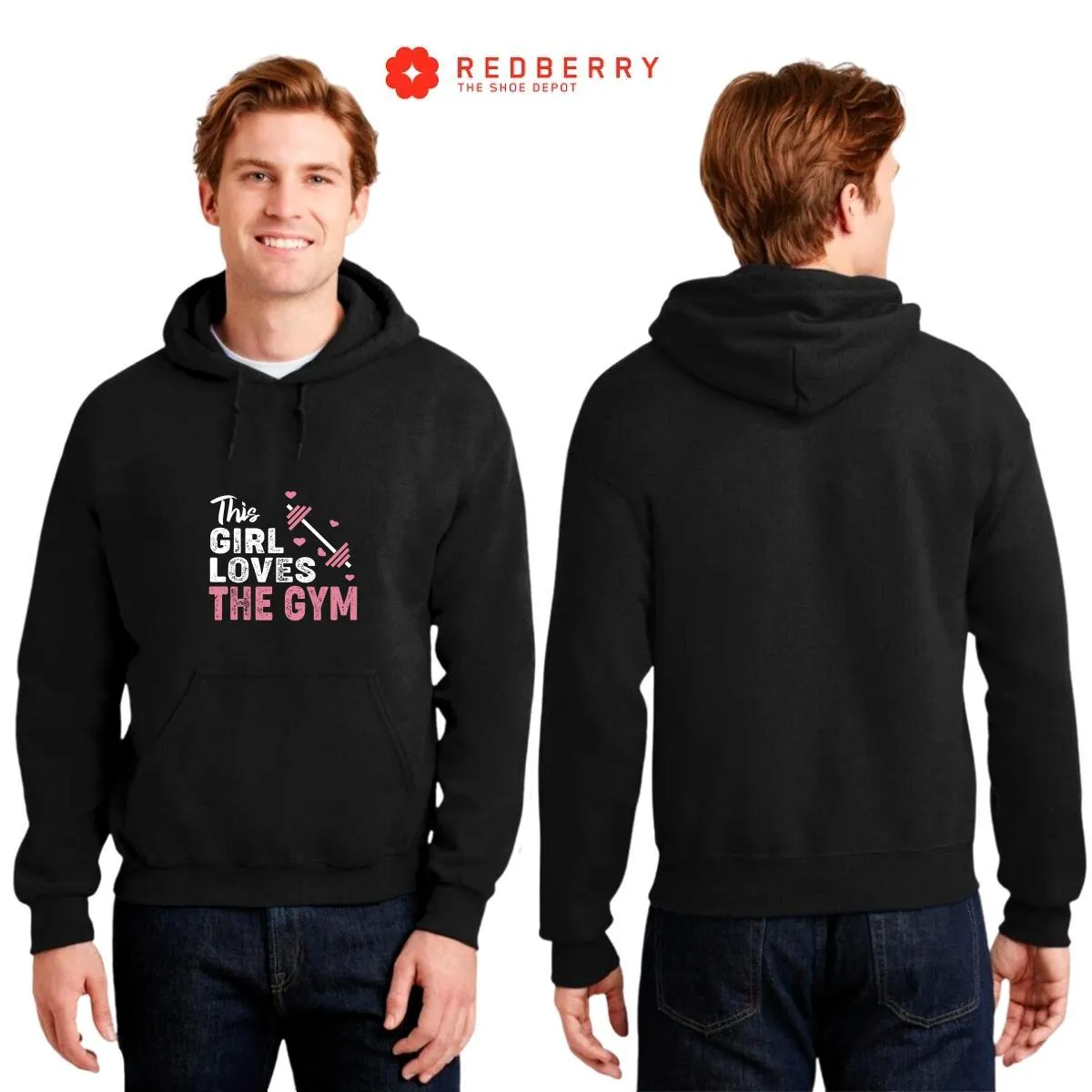 Sudadera Hombre  Hoodie Gym Ejercicio Fitness GF1024