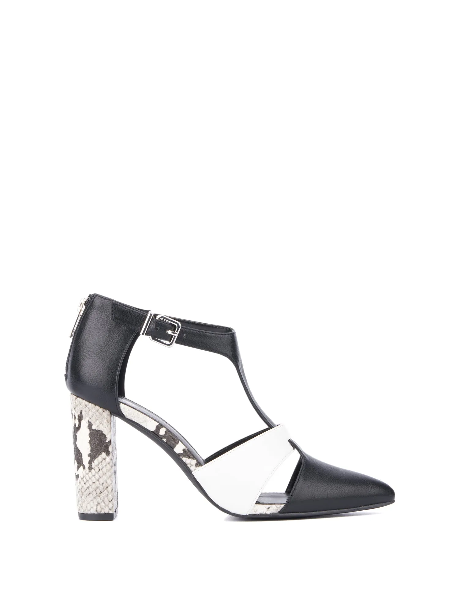 T-strap Color-block Sandal