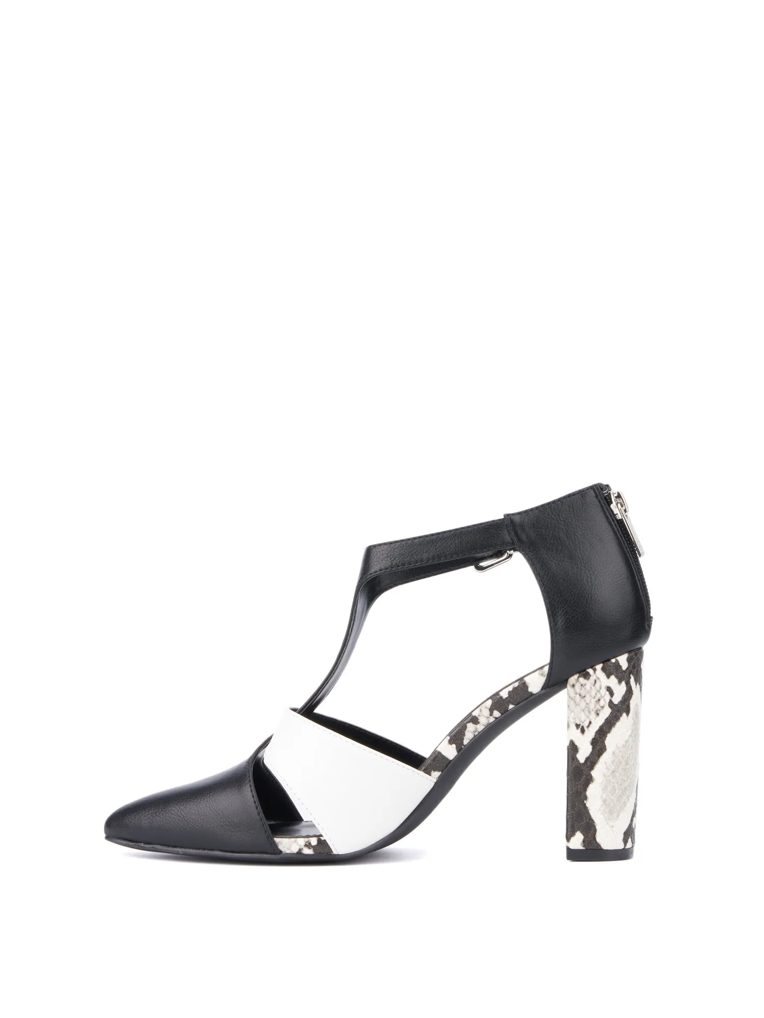 T-strap Color-block Sandal