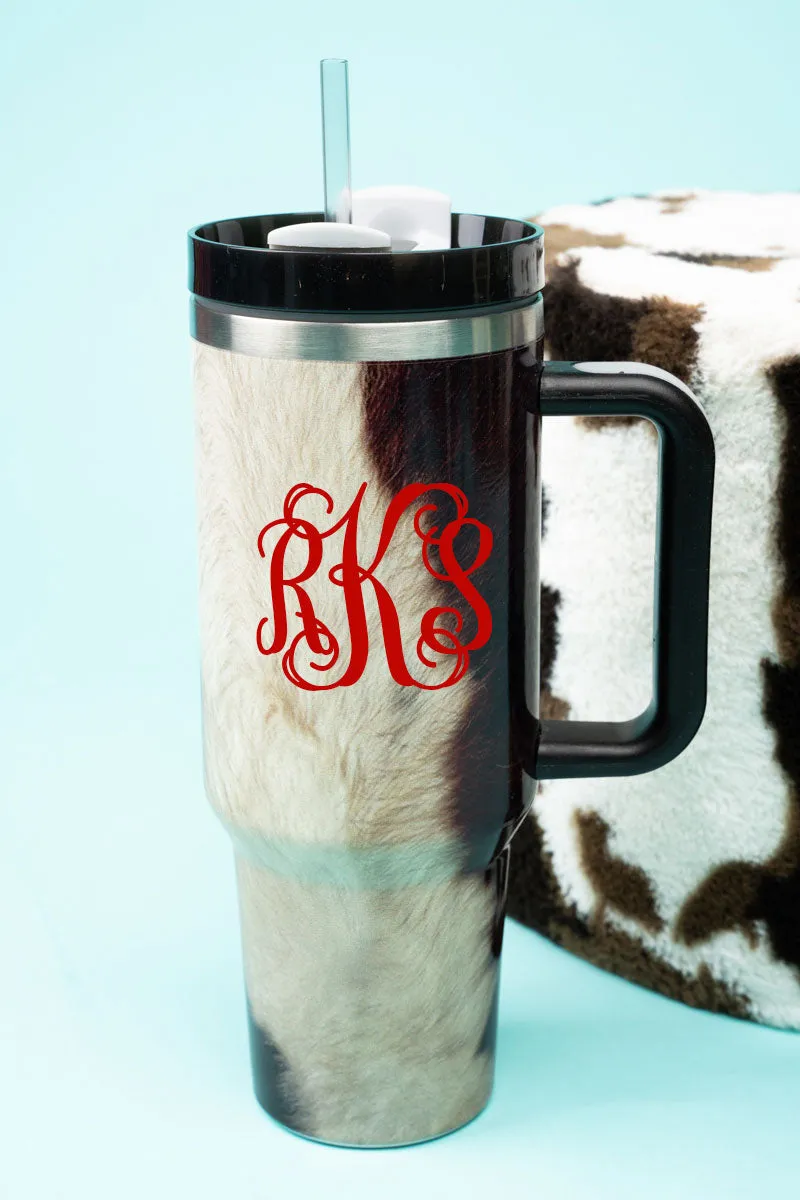 The Traveler Callie Cow Stainless Steel Tumbler
