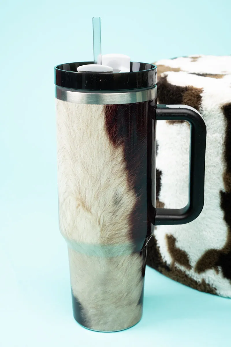 The Traveler Callie Cow Stainless Steel Tumbler