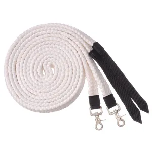Tough 1 Flat Cotton Split Reins White