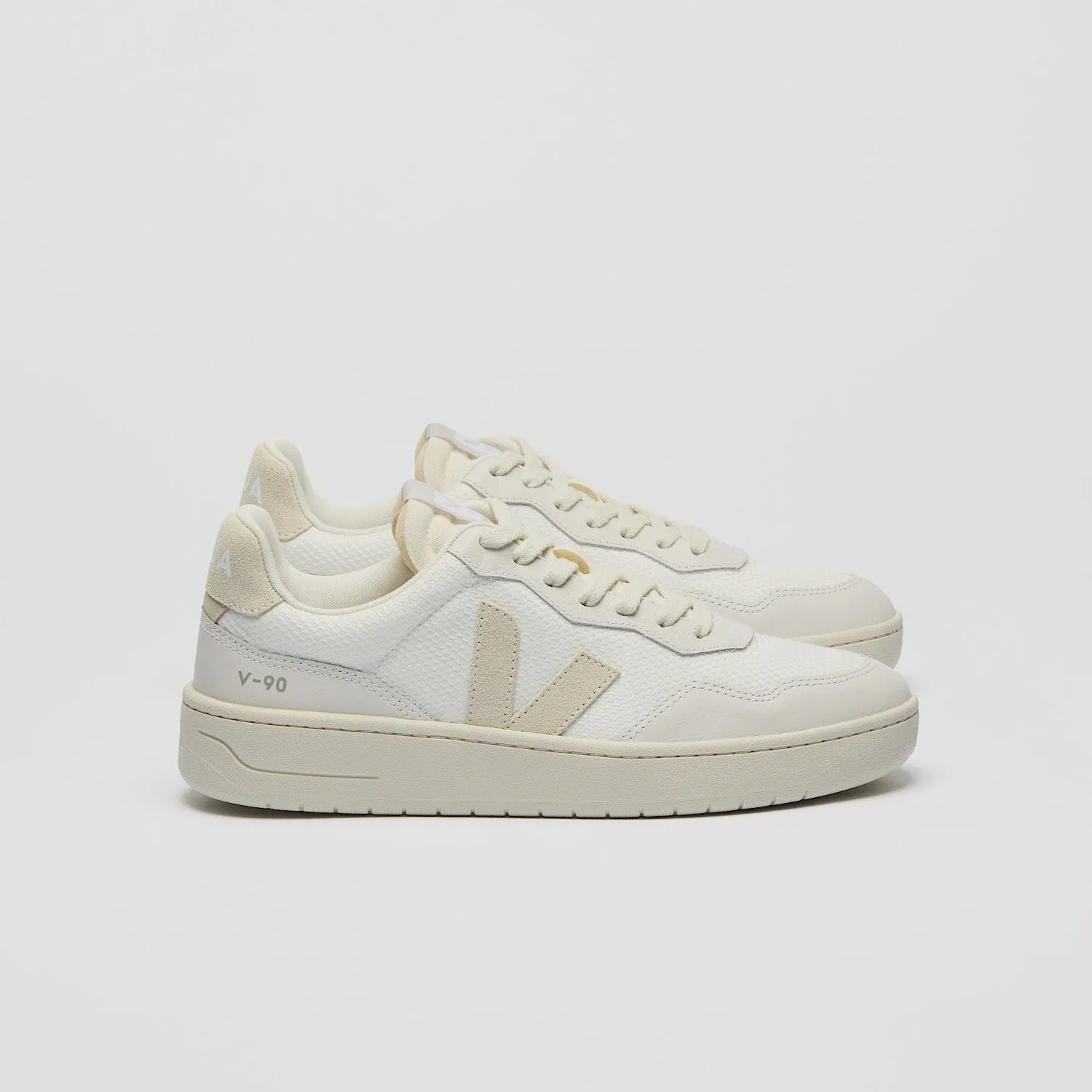 Veja V-90 B-Mesh Sneaker - White Pierre