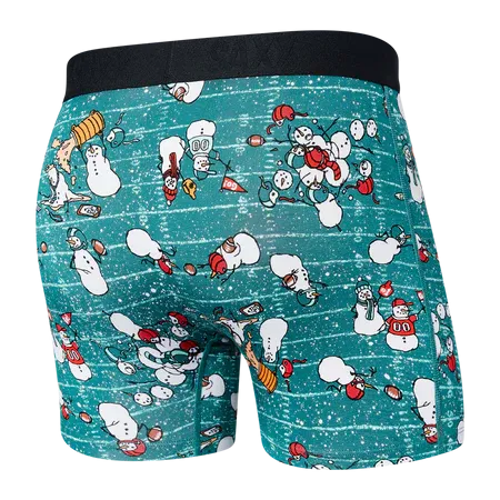 Vibe Boxer Brief - Gridiron Snowman/Green