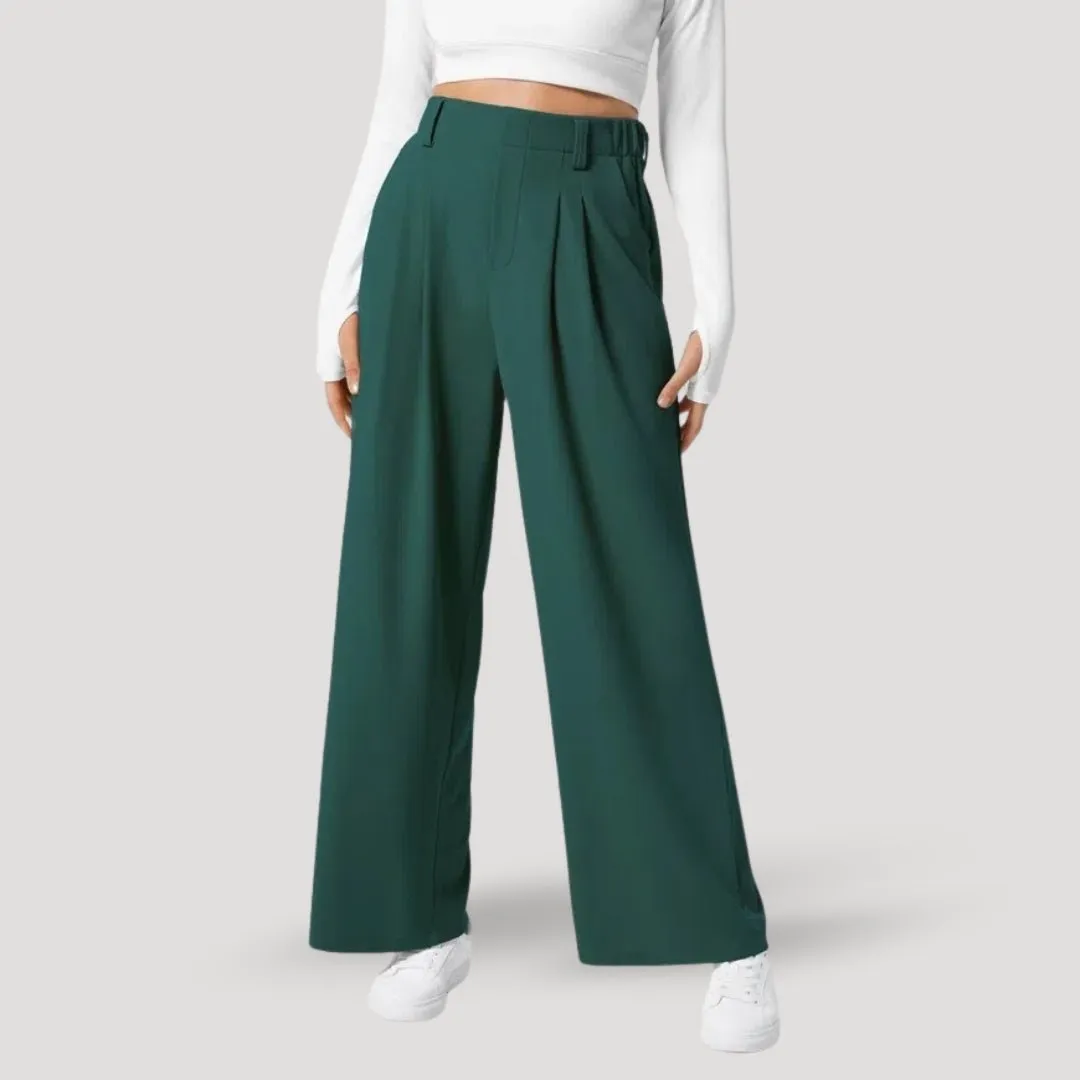 Wide-Leg Pants – Soft Stretch Fabric – Casual Chic Fit